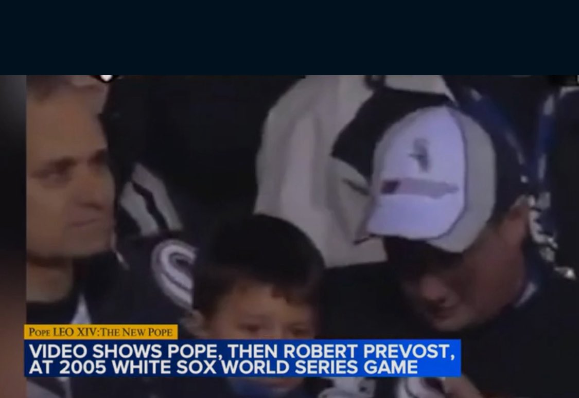 The new Pope attending a World Series game in 2005.

In the Big Inning….

#LeoXIV #MLB