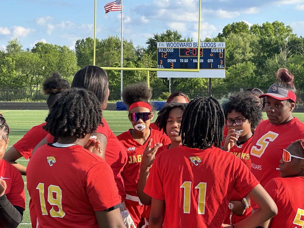 The storybook season continues.  The Lady Jags flag football team becomes the only public school team to advance to the state championship.  Shoutout to the Bengals Organization for their support of the this movement. So proud of this amazing group of ladies. #GetBetterOrGetBeat