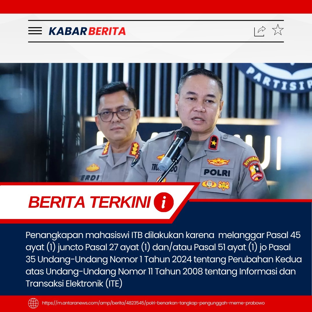 Keren sih Karopenmas Divisi Humas Polri cepet update publik soal pelanggaran UU ITE, bikin kita makin aware sama jejak digital #UUITE