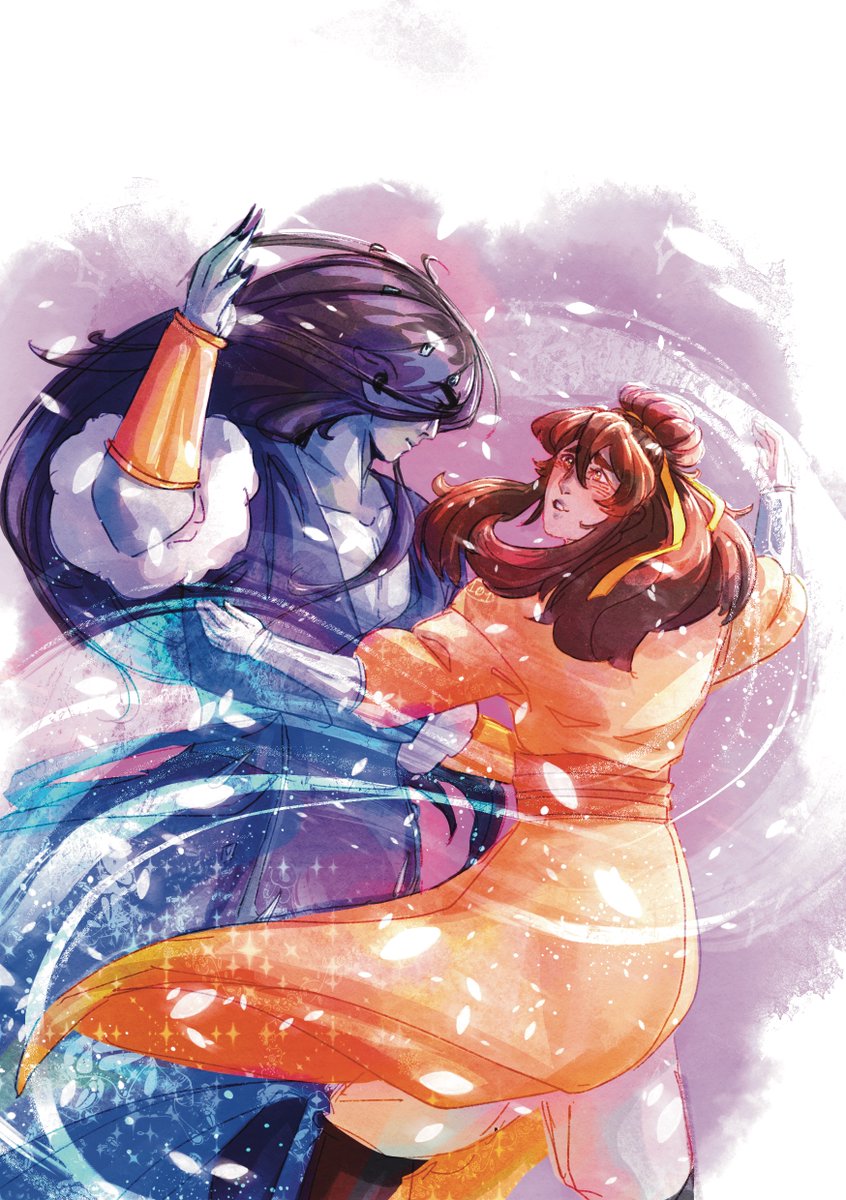 DrawtheMoon101's tweet image. MoShang Dancing Together❄️✈️
#svsss #fanart #moshang #ScumVillainsSelfSavingSystem #mobeijun #shangqinghua