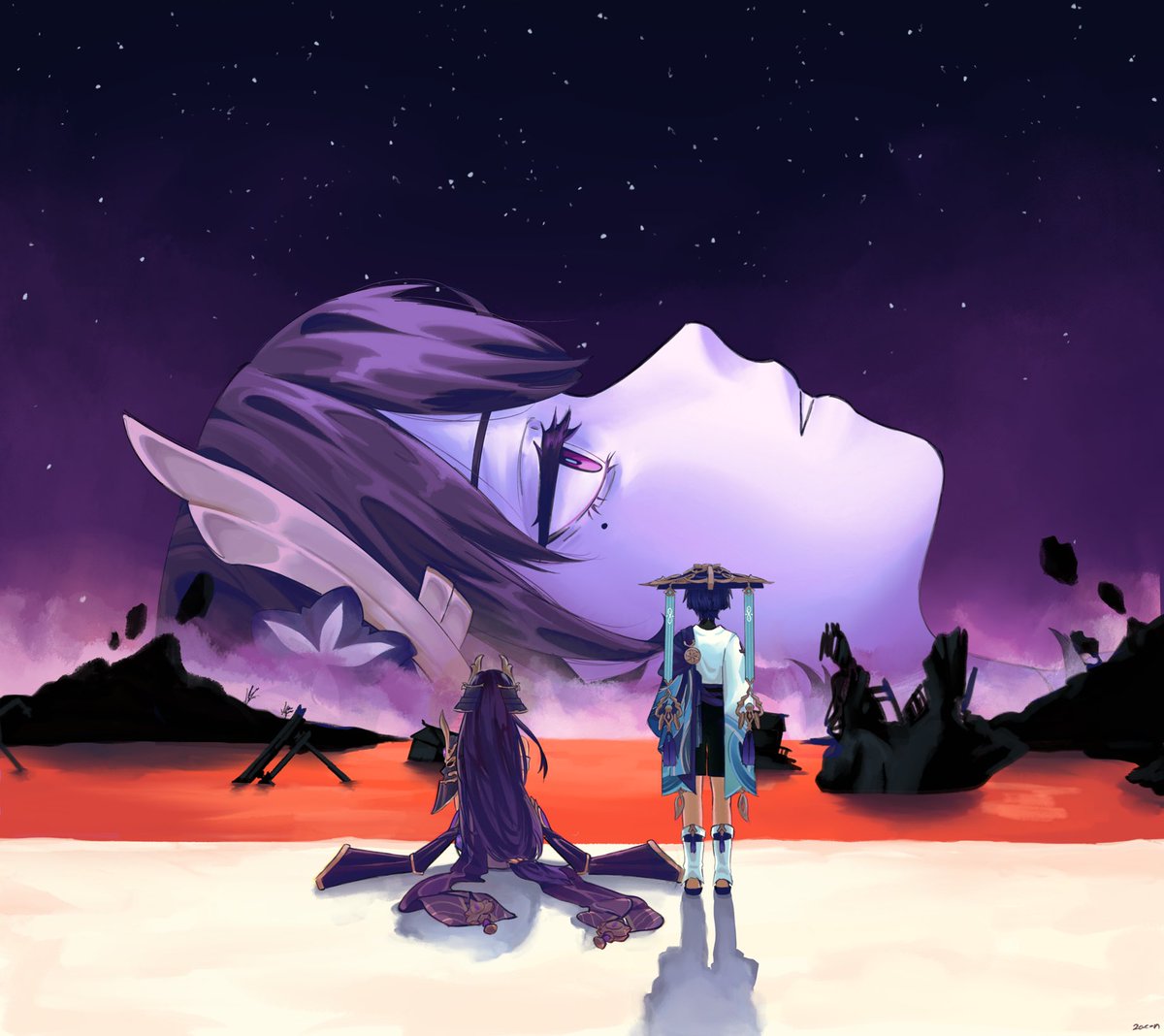 ZAAAACn's tweet image. Happy mother’s day!!
#genshinimpact #raidenshogun #scaramouche