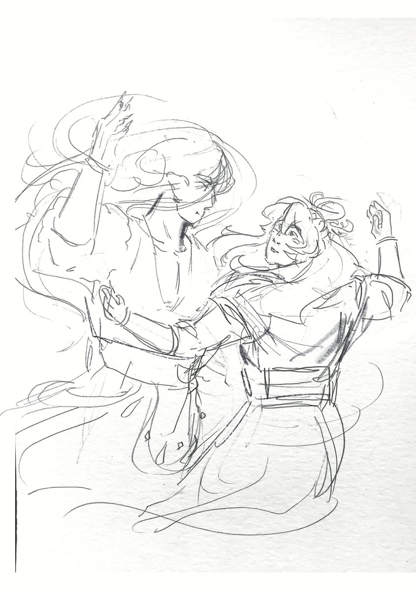DrawtheMoon101's tweet image. MoShang Dancing Together❄️✈️
#svsss #fanart #moshang #ScumVillainsSelfSavingSystem #mobeijun #shangqinghua