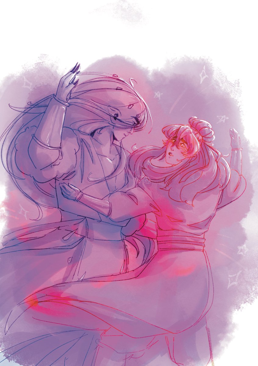 DrawtheMoon101's tweet image. MoShang Dancing Together❄️✈️
#svsss #fanart #moshang #ScumVillainsSelfSavingSystem #mobeijun #shangqinghua