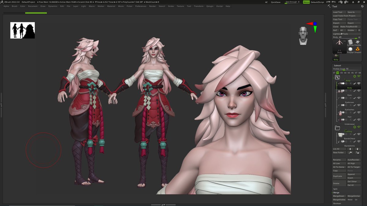 julien_cossette's tweet image. WIP of a new project, retopology incoming