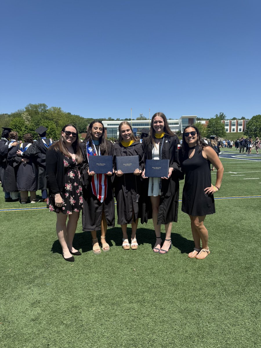 Sending these three graduates into the world! 

To Jordan, Cristina and Elise: thank you for all your time and dedication over the last four years, can’t wait to cheer you on in your careers! 🏀🎓💙