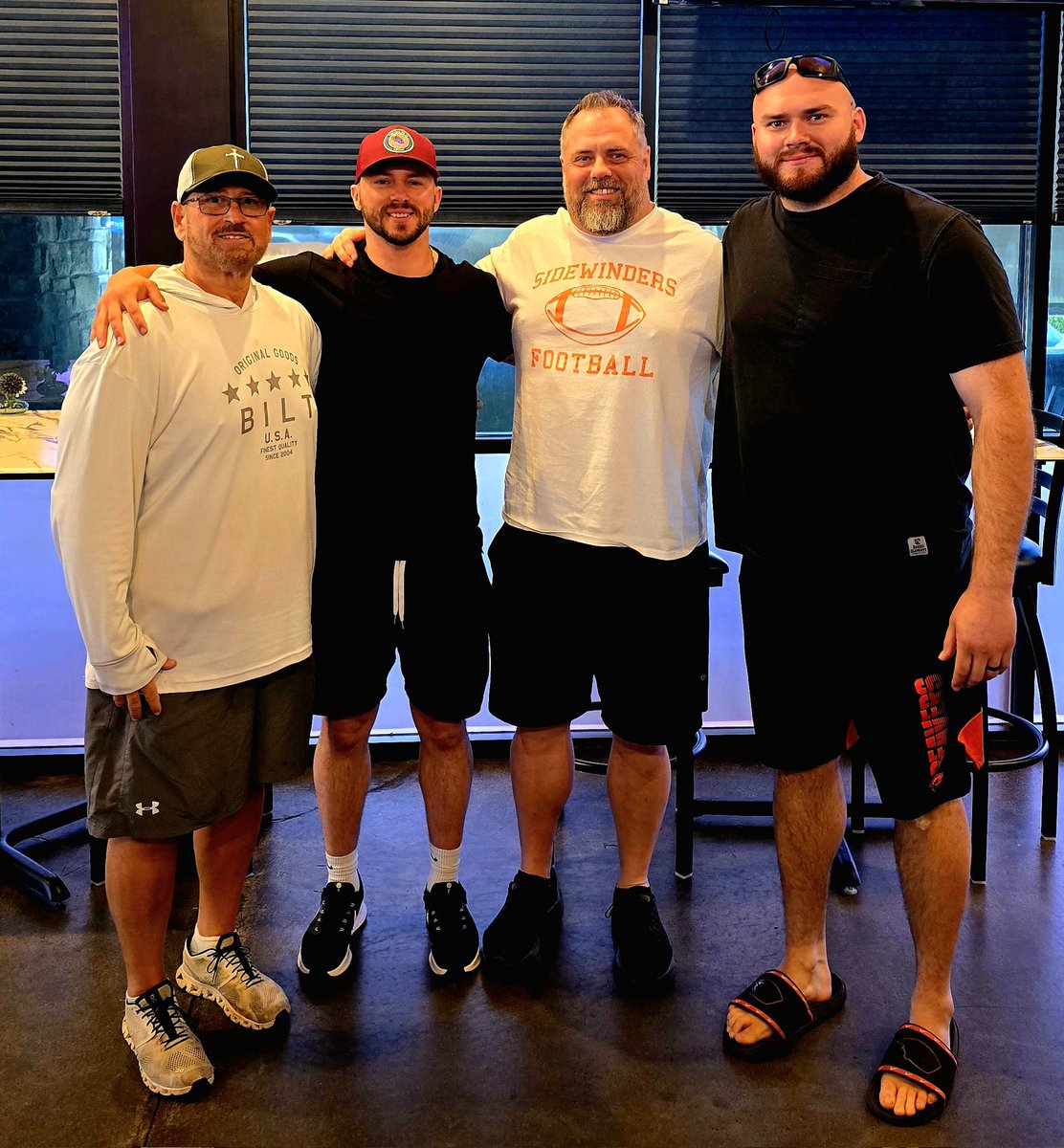 Chad Monson (@ss_coachmonson) on Twitter photo Welcome home to AZ, @FBCoachEldridge!
Great to see you—ready to get to work!
<a href="/SidewindersFB/">Sonoran Sidewinders Football</a> OL recruits… get ready to learn from one of the best to ever do it in the trenches!
Let’s build the PIT! 🐍🐍🐍🐍🐍🐍
#SnakePit #StrikeFast Welcome home to AZ, @FBCoachEldridge!
Great to see you—ready to get to work!
<a href="/SidewindersFB/">Sonoran Sidewinders Football</a> OL recruits… get ready to learn from one of the best to ever do it in the trenches!
Let’s build the PIT! 🐍🐍🐍🐍🐍🐍
#SnakePit #StrikeFast