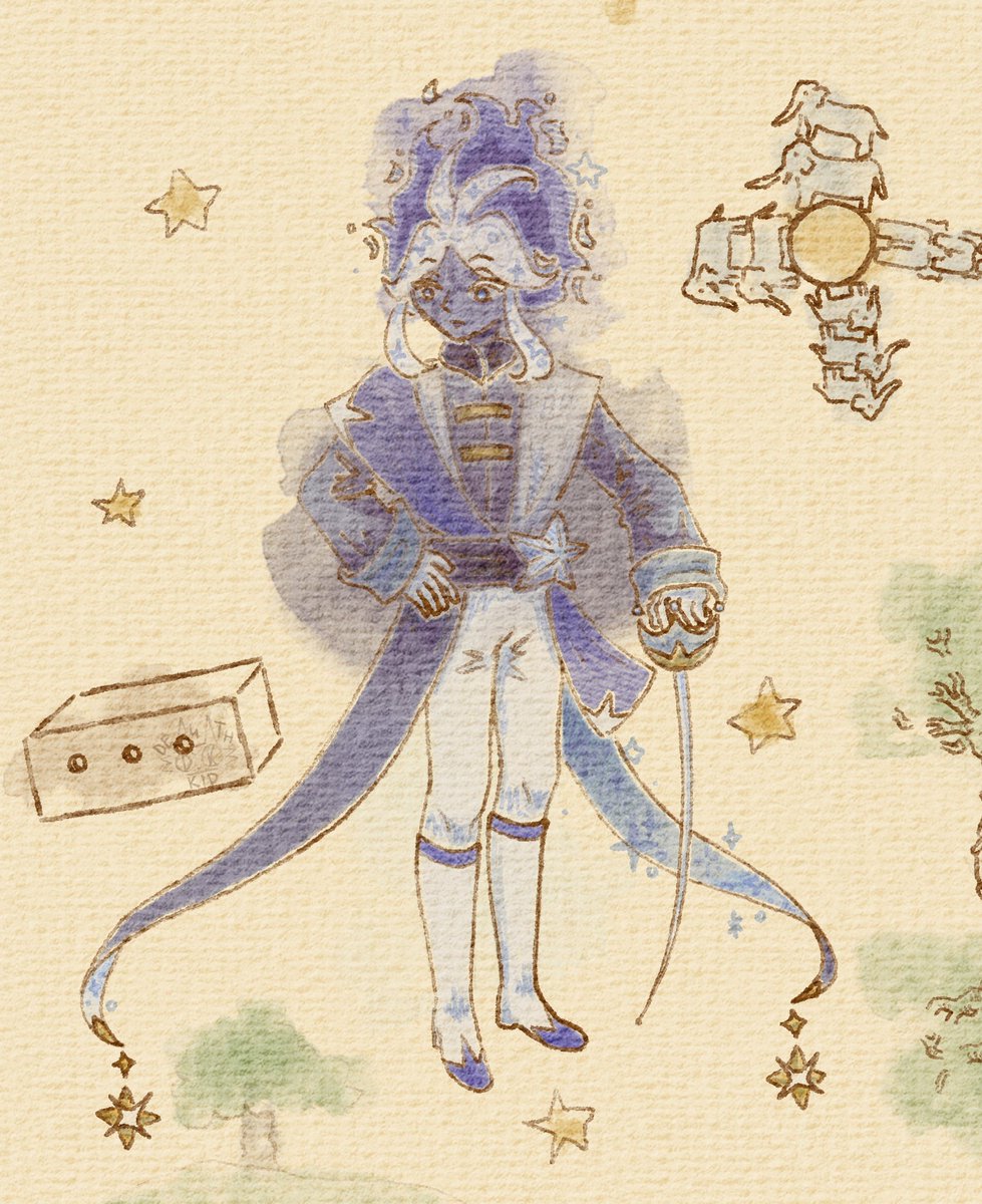 De4th_kid's tweet photo. Finally finished!
The Little Prince Stardust 
Based off his April fools look cause I loved it sooooo muuchh ❤️❤️❤️ 
#cookierunkindom #Stardustcookie #crkfanart https://t.co/Cx5OrZIPdz