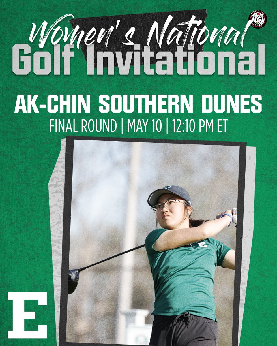 𝗙𝗶𝗻𝗮𝗹 𝗥𝗼𝘂𝗻𝗱 𝗥𝗘𝗔𝗗𝗬!

🆚 Women's National Golf Invitational
⛳️ Ak-Chin Southern Dunes
🗺️ Maricopa, Ariz.
3⃣ 9:30 a.m. ET (off #1) / EMU at 12:10 p.m. ET
📊 tinyurl.com/22vtp99m (Scores)

#EMUEagles