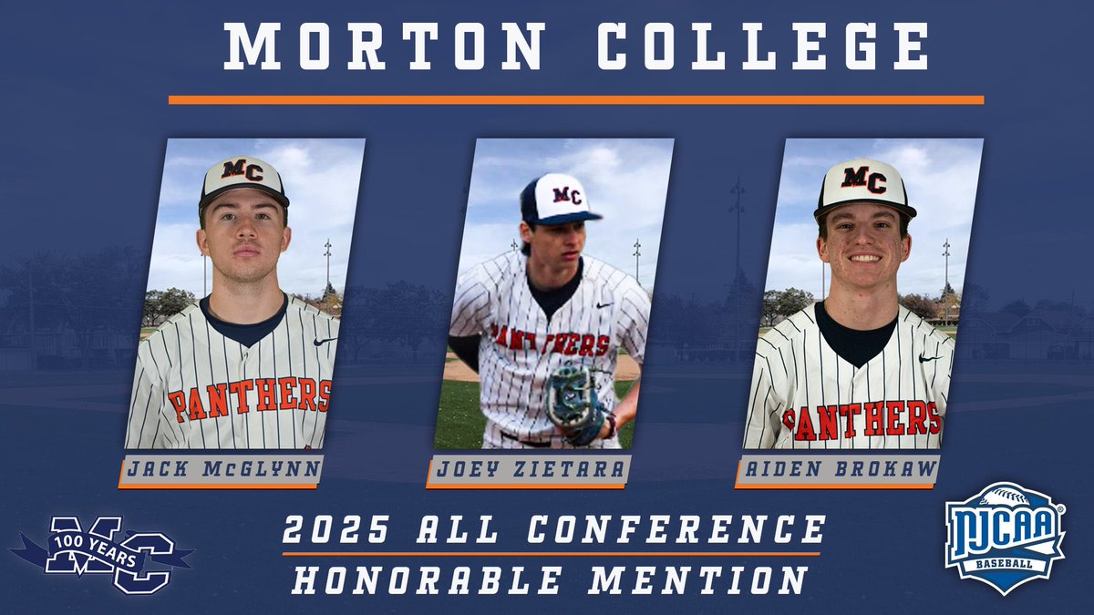 Congratulations to Jack McGlynn, Joey Zietara, and Aidan Brokaw on being named Illinois Skyway All-Conference honorable mention!