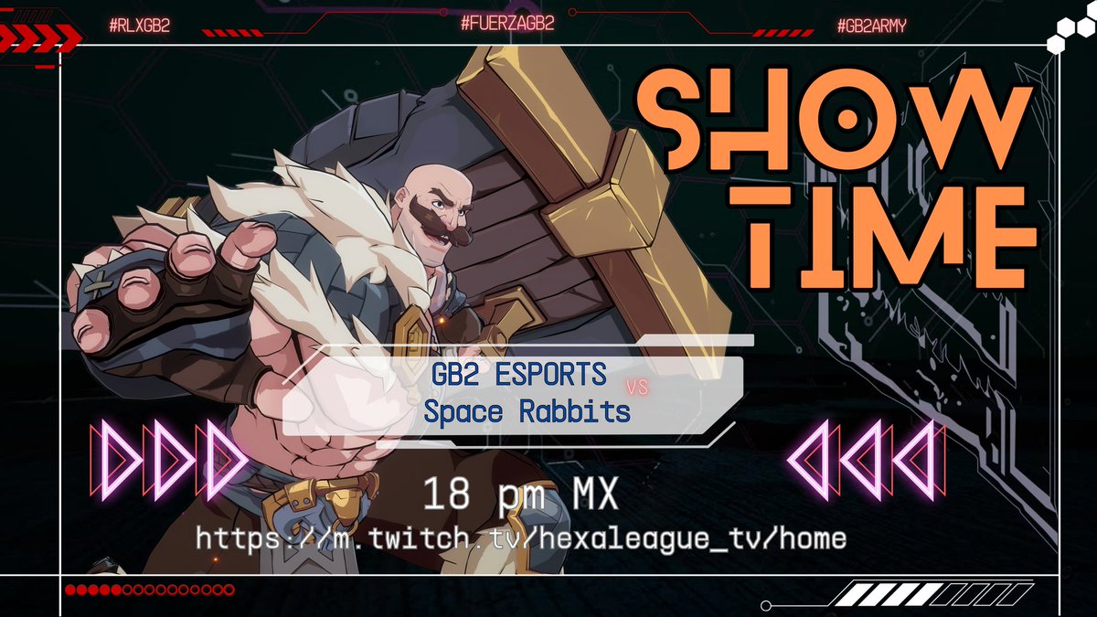 Es hora de salir a la grieta.
El escudo está firme, la confianza intacta y el objetivo claro: seguir ganando.

¡Vamos GB2!

#HexaLeague #ImperialLeague #GB2Power