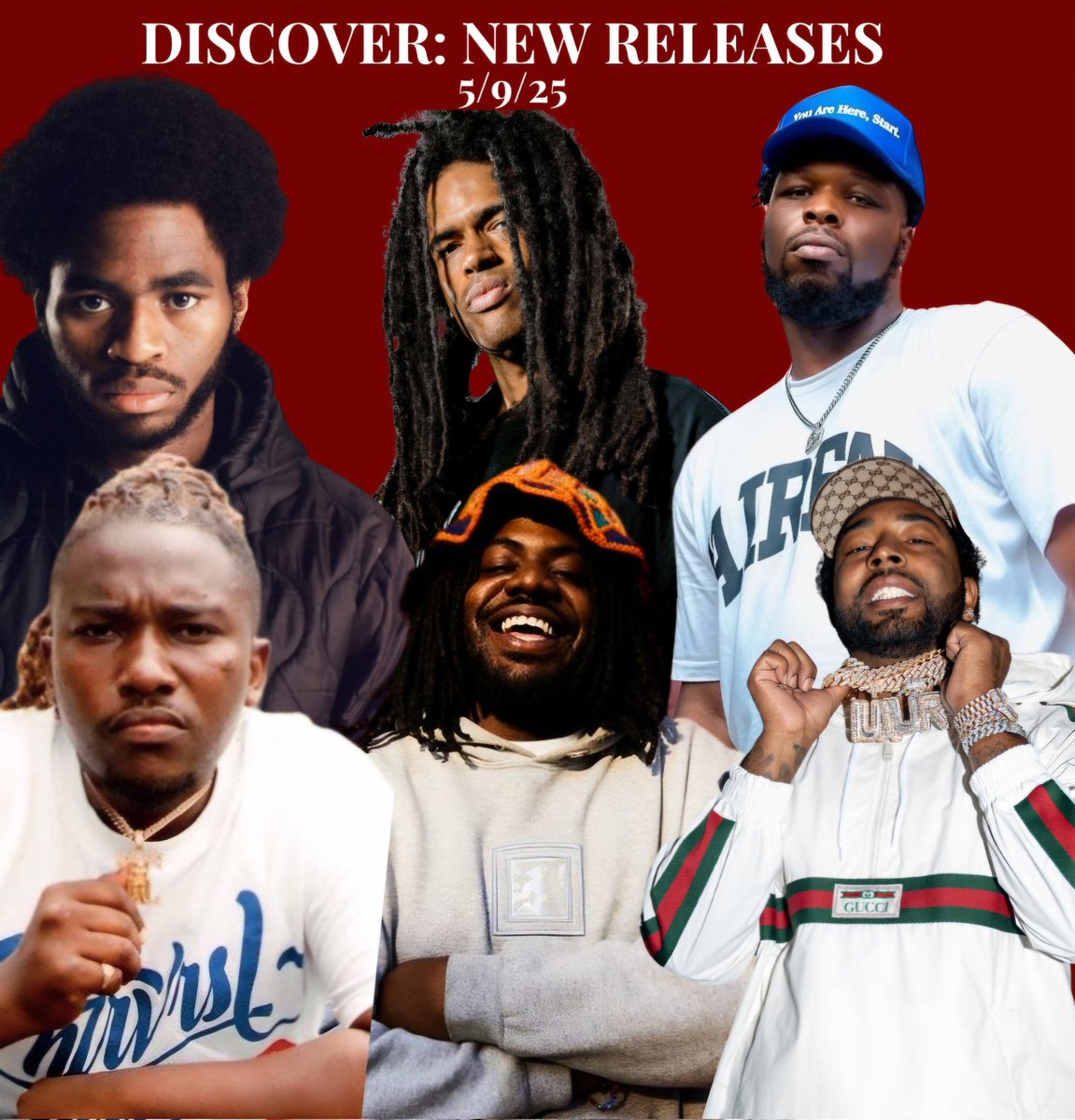 🚨 New releases playlist 

billy woods
Andre 3000
MIKE x Tony Seltzer
Fashawn, Marc Spano, Ras Kass
Kali Uchis
G Perico
Iamsu
Ovrkast.
Lefty Gunplay x JasonMartin
Daniel Son x Futurewave
Dough Networkz x Flee Lord
Dre Wave$ x LIFEOFTHOM
Dreebo
Mani Coolin'
Action Figure 973
+more