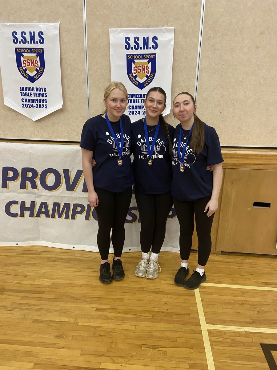 Congratulations to our senior girls’ table tennis team who won a silver medal at provincials this weekend 🏓🥈