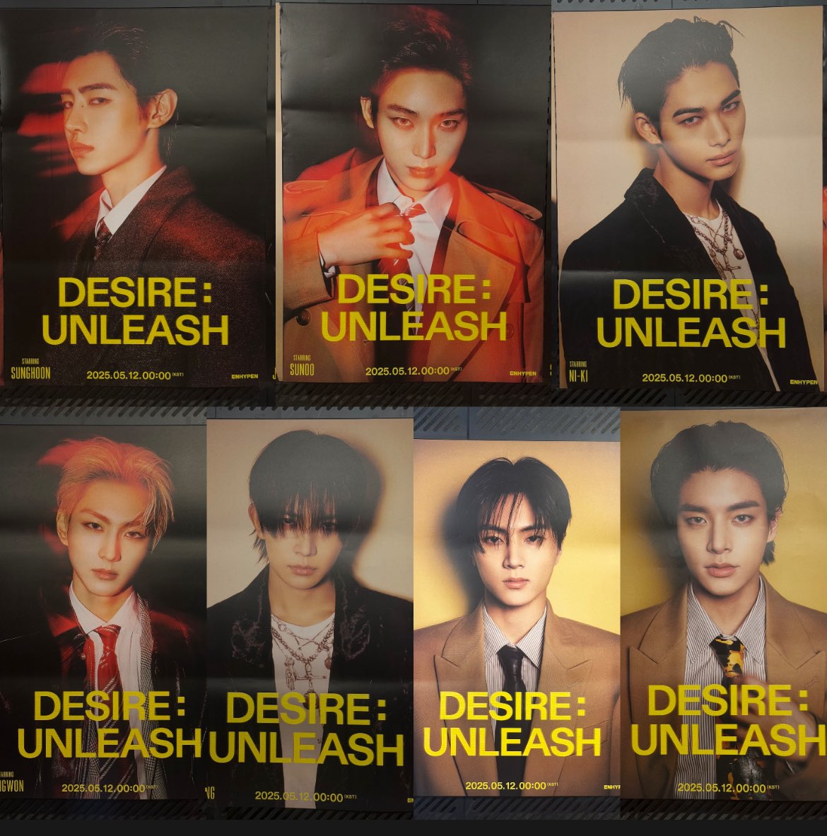 Enhypen DESIRE:UNLEASH individual posters ❤️‍🔥 #ENHYPEN