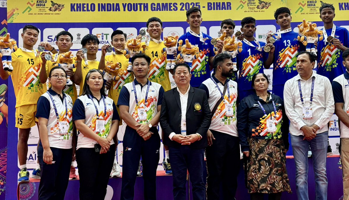 Congratulations to the Nagaland Sepaktakraw Boys and Girls team for winning 1 Gold, 1 Silver and 2 Bronze medals at the ongoing Khelo India Youth Games in Patna. Well Done and keep making Nagaland proud.