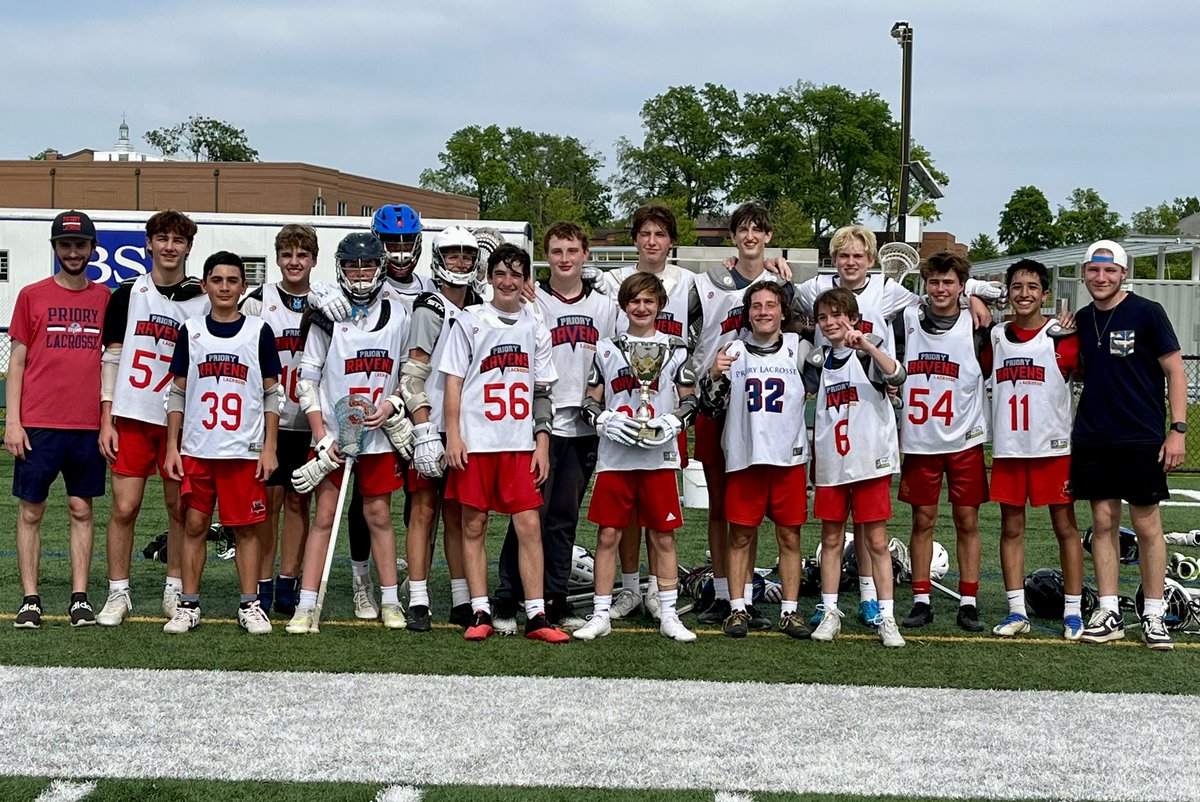 Our 8th grade Ravens are Jr MSLA Champions after walking it off against a tough Chaminade team in Double OT!! Congrats Ravens!!! <a href="/stlprioryschool/">Saint Louis Priory School</a> <a href="/PrioryAthletics/">Priory Ravens Sports</a>