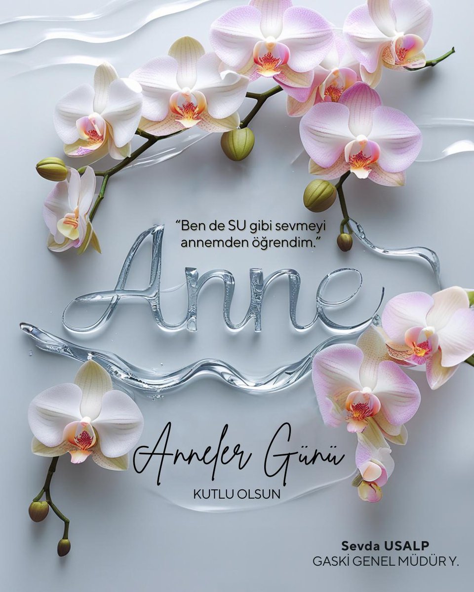 💧 “Ben de su gibi sevmeyi annemden öğrendim.”

Bir anne olarak bilirim; suyun hayat verdiği gibi, bir annenin sevgisi de evlatlarına nefes olur.
Bugün, hem bir anne olarak hem de annemden öğrendiğim sevgiyi her damlada yaşatarak, tüm annelerin bu özel gününü kalpten kutluyorum.