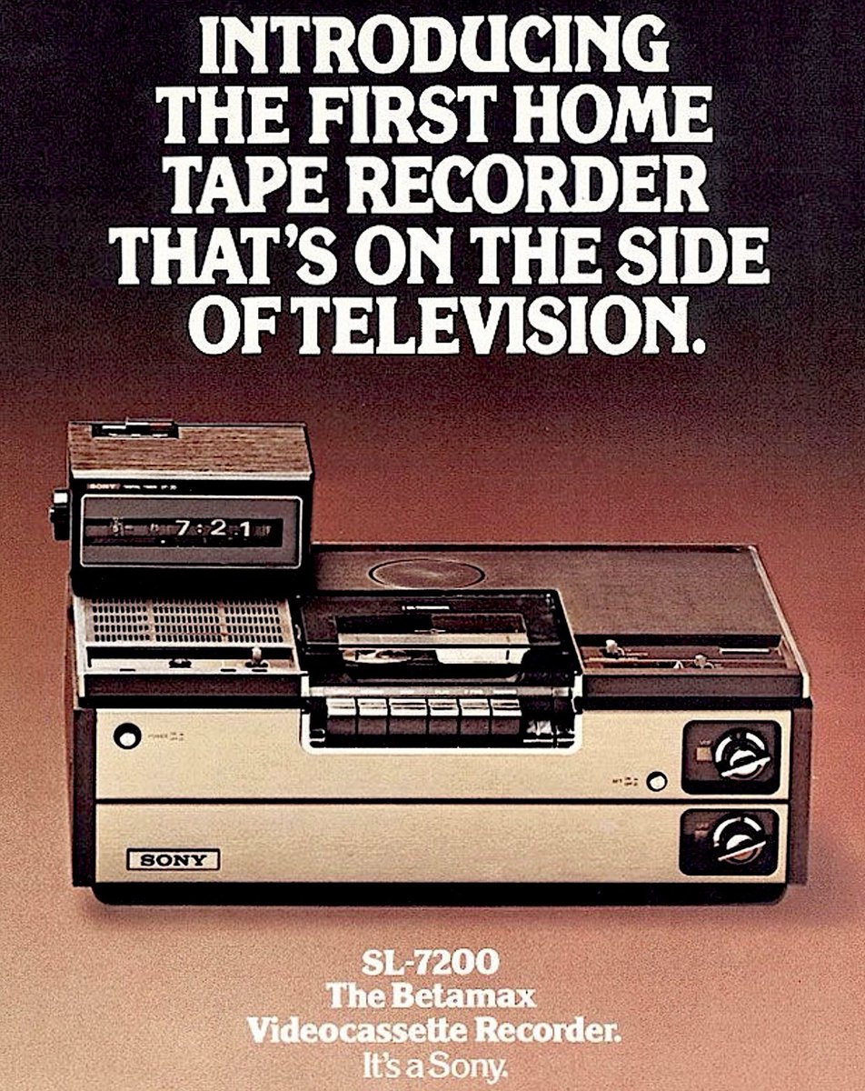On May 10, 1975, Sony introduced the Betamax video recorder