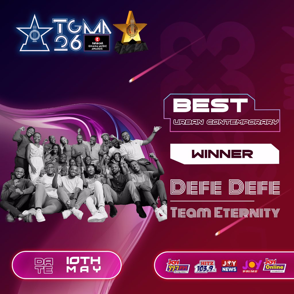 UrbanLyfstyleDj's tweet image. Congratulations 🎈🎉🍾 
#TGMA 
#defedefe 
#teamenternity