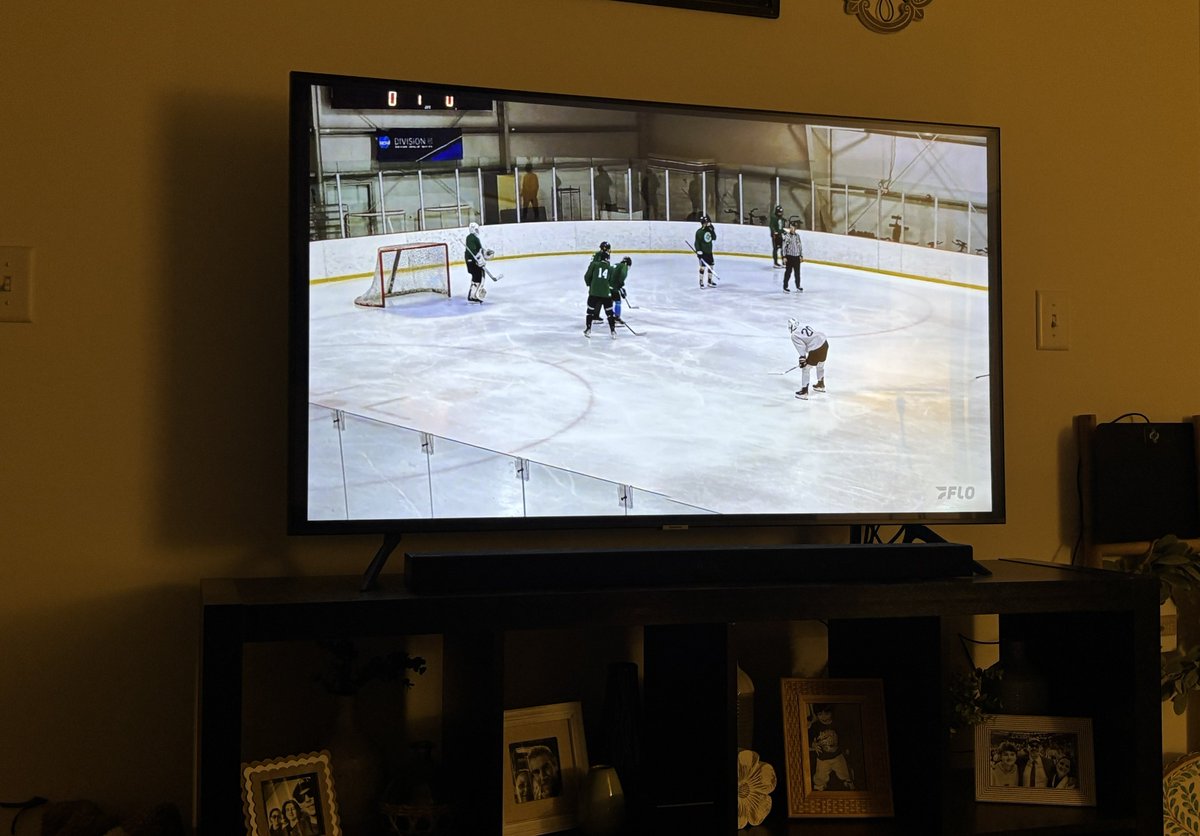 adam_purner's tweet image. When your son is playing in a tournament but you’ve got a playoff game tomorrow 🏒📺