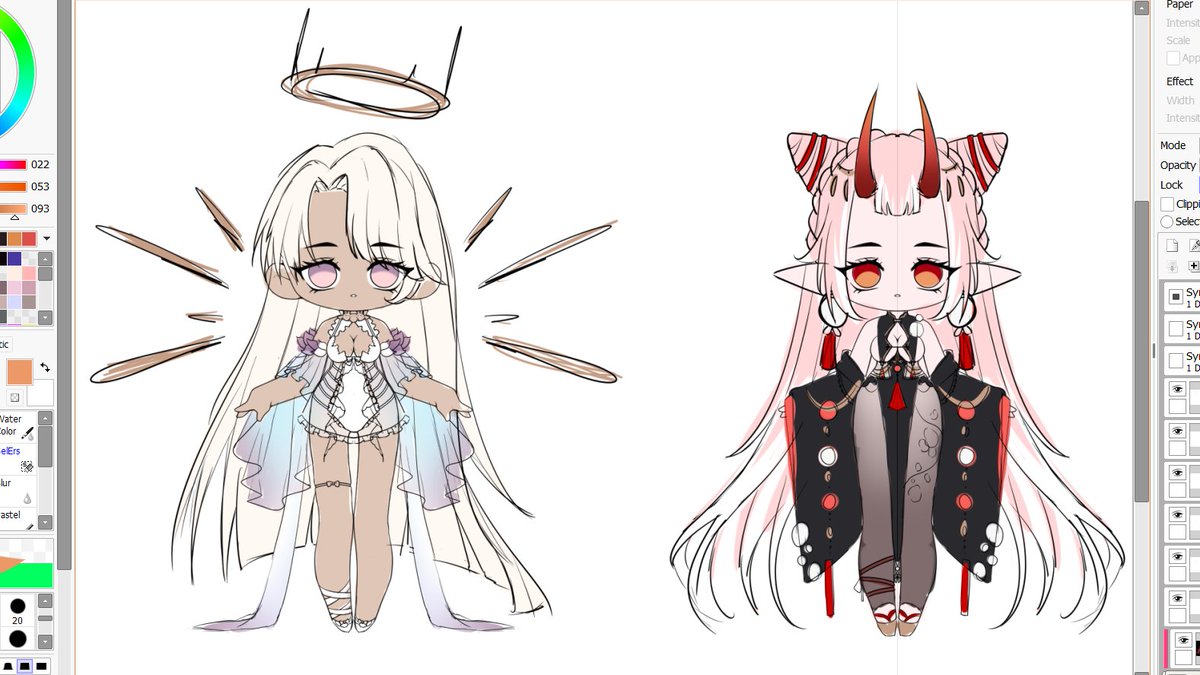 Miss_Pudra's tweet image. Wip next adoptable //// 
Dailly vet visits totally zapped my energy in this week 😫

#adoptable #adopts #chibiadoptable #wip