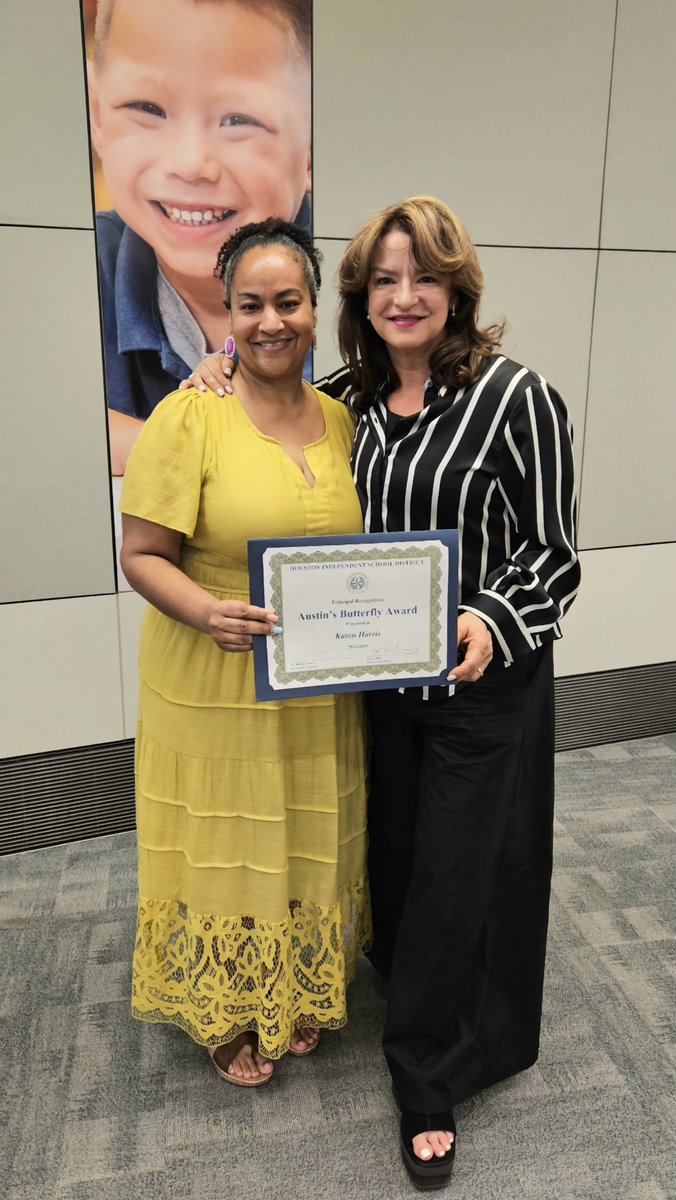 🦋 Honored to be awarded by Houston ISD for continued transformation on our campus. This journey of feedback, perseverance, and growth has elevated us. #growthmindset #levelup  #Educational
<a href="/dmcastro10/">Dr. Delinda Castro</a> <a href="/EVA_KBailey/">Kasey Bailey</a> <a href="/tchenier22/">Tiffany Chenier</a> <a href="/HoustonISD/">Houston ISD</a>