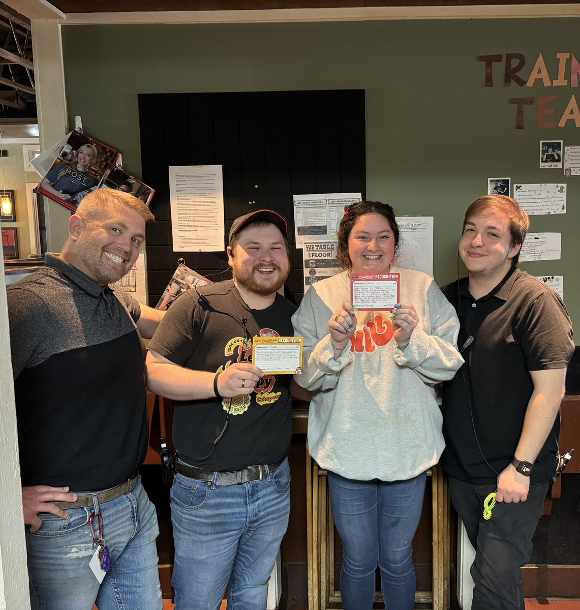 Seth Gainer (@radiocuckoo) on Twitter photo Lots of love from our MIDs at YTC! Danny and Brandon recognizing TMs Harmony and Chase for Playing Restaurant! We love our trainers <a href="/Chilis/">Chili's Grill & Bar</a>! <a href="/mgib23/">Mark Gibson</a> <a href="/shChilihead07/">Shauna Hart</a> <a href="/harmony_ann0/">Harmony Gibbons</a> <a href="/YvonneLinkowski/">Yvonne Linkowski</a> <a href="/ginacalvacca/">Gina Calvacca</a> <a href="/Davechilihead87/">David Barry</a> Lots of love from our MIDs at YTC! Danny and Brandon recognizing TMs Harmony and Chase for Playing Restaurant! We love our trainers <a href="/Chilis/">Chili's Grill & Bar</a>! <a href="/mgib23/">Mark Gibson</a> <a href="/shChilihead07/">Shauna Hart</a> <a href="/harmony_ann0/">Harmony Gibbons</a> <a href="/YvonneLinkowski/">Yvonne Linkowski</a> <a href="/ginacalvacca/">Gina Calvacca</a> <a href="/Davechilihead87/">David Barry</a>