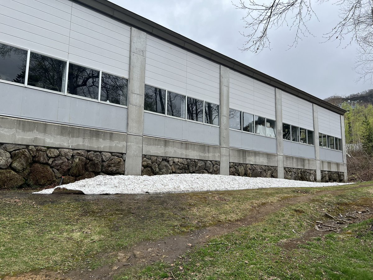 おはようていざん、は全て雲の中に隠れております☁️

ニセコエリアの桜はやっと満開🌸
この後は隣町倶知安の芝桜の季節が訪れます🌹

毎年恒例ゴンドラ脇の残雪です。あと僅かになりました⛄️中村

#ヒルトンニセコビレッジ #ニセコ #イマソラ