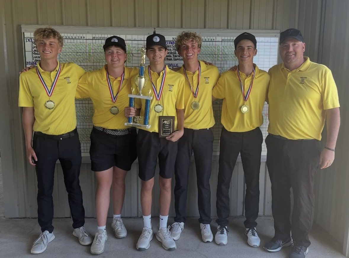 LukeDecker28's tweet photo. Millers with the win today at the Delta Invite with a 306! I finished with a 70 (-2) to win individual medalist honors at Albany golf club! https://t.co/D2YBwxzAGq