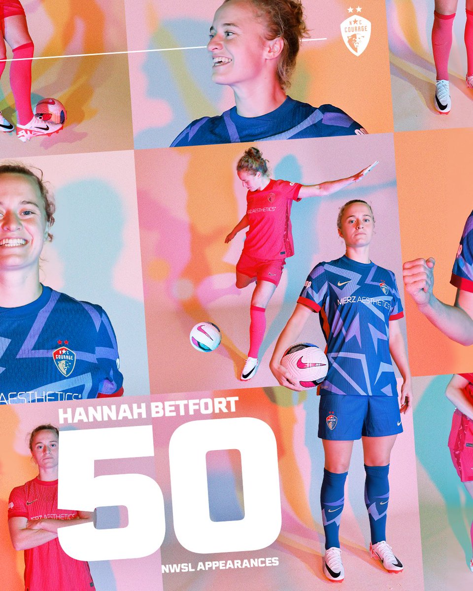 Happy 50th <a href="/NWSL/">National Women’s Soccer League</a> appearance, Hannah 🥳