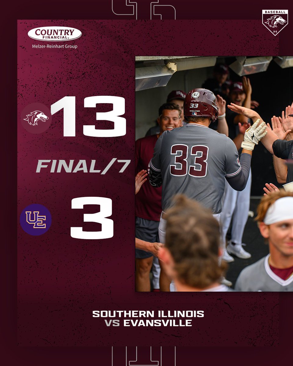 Saluki Baseball (@siu_baseball) on Twitter photo 12 RBIs from <a href="/matt_schark/">Matt Schark</a> and <a href="/jkalebhall/">Kaleb Hall</a> fuel Southern Illinois to a HUGE 13-3 win over Evansville in seven innings.
#Salukis | #RunWithUs 12 RBIs from <a href="/matt_schark/">Matt Schark</a> and <a href="/jkalebhall/">Kaleb Hall</a> fuel Southern Illinois to a HUGE 13-3 win over Evansville in seven innings.
#Salukis | #RunWithUs