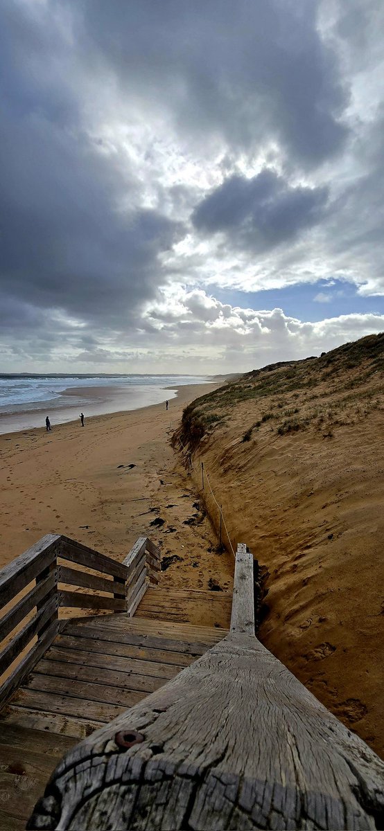 Woolamai Surf Beach in the South East corner of Phillip Island near Melbourne is an Australian National Surfing Reserve. 
Not much to be seen today, though...