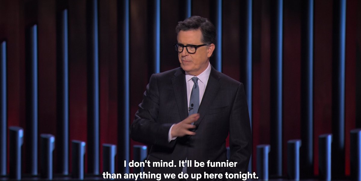 the best joke stephen colbert has made since he took over the daily show is saying something that is 100% true with no embellishment