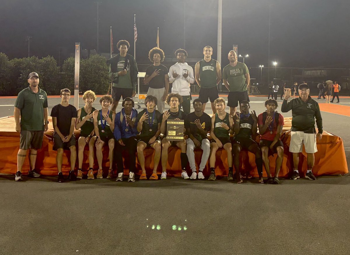 The Greeneville Track and Field team is the class 2A East Sectional champions!😈💚🏃‍♂️ #TitleTown #EverythingSchool