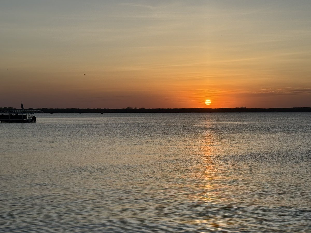 Sunset on Ottertail Lake May 10,2025.