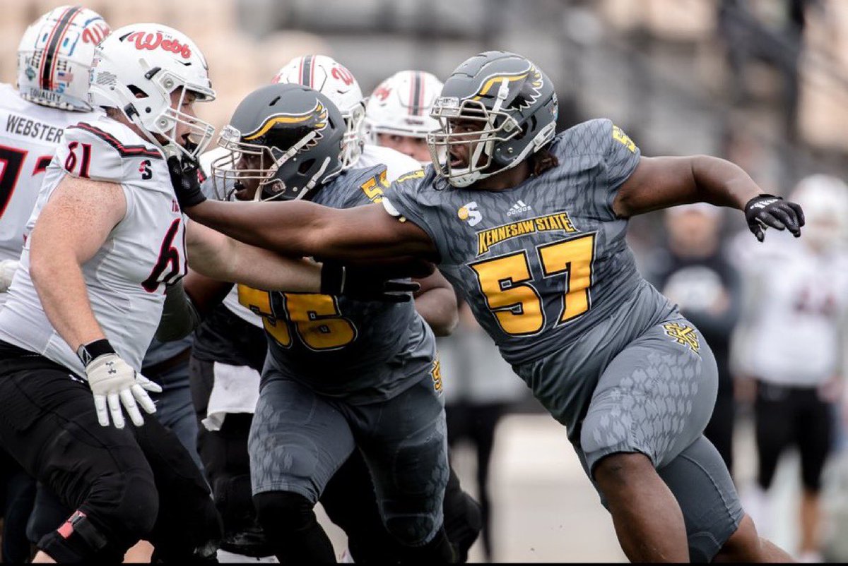 Pete Nakos (@petenakos_) on Twitter photo Kennesaw State DT Tyler Scott has committed to UTEP, his agents tell <a href="/SWiltfong_/">Steve Wiltfong</a> and I.
The 6-foot-2, 320-pound DL has 3 career TFLs.
on3.com/transfer-porta… Kennesaw State DT Tyler Scott has committed to UTEP, his agents tell <a href="/SWiltfong_/">Steve Wiltfong</a> and I.
The 6-foot-2, 320-pound DL has 3 career TFLs.
on3.com/transfer-porta…