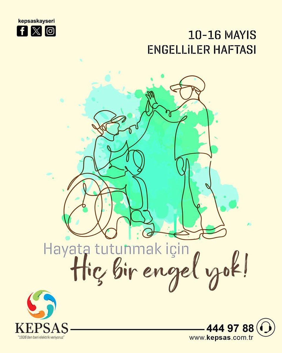 Sevgi tüm engelleri aşar 
10-16 Mayıs #EngellilerHaftası Kutlu Olsun.