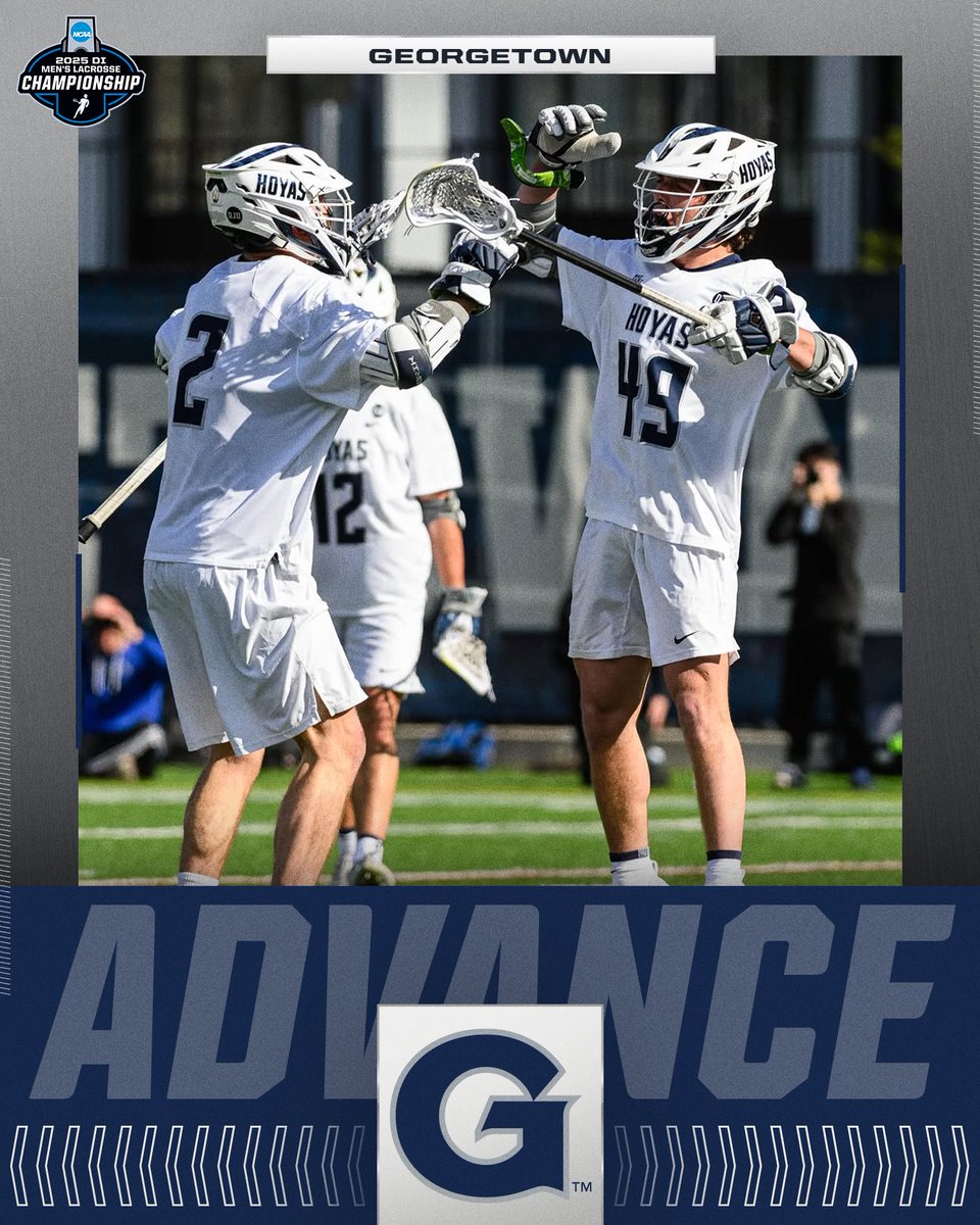 NCAA Lacrosse (@ncaalax) on Twitter photo GOT IT DONE ๐ช
<a href="/HoyasMLacrosse/">Georgetown MLacrosse</a> defeats Duke, 16-12, to advance to the Second Round of the 2025 NCAA DI Menโs Lacrosse Tournament.
#NCAAMLAX GOT IT DONE ๐ช
<a href="/HoyasMLacrosse/">Georgetown MLacrosse</a> defeats Duke, 16-12, to advance to the Second Round of the 2025 NCAA DI Menโs Lacrosse Tournament.
#NCAAMLAX