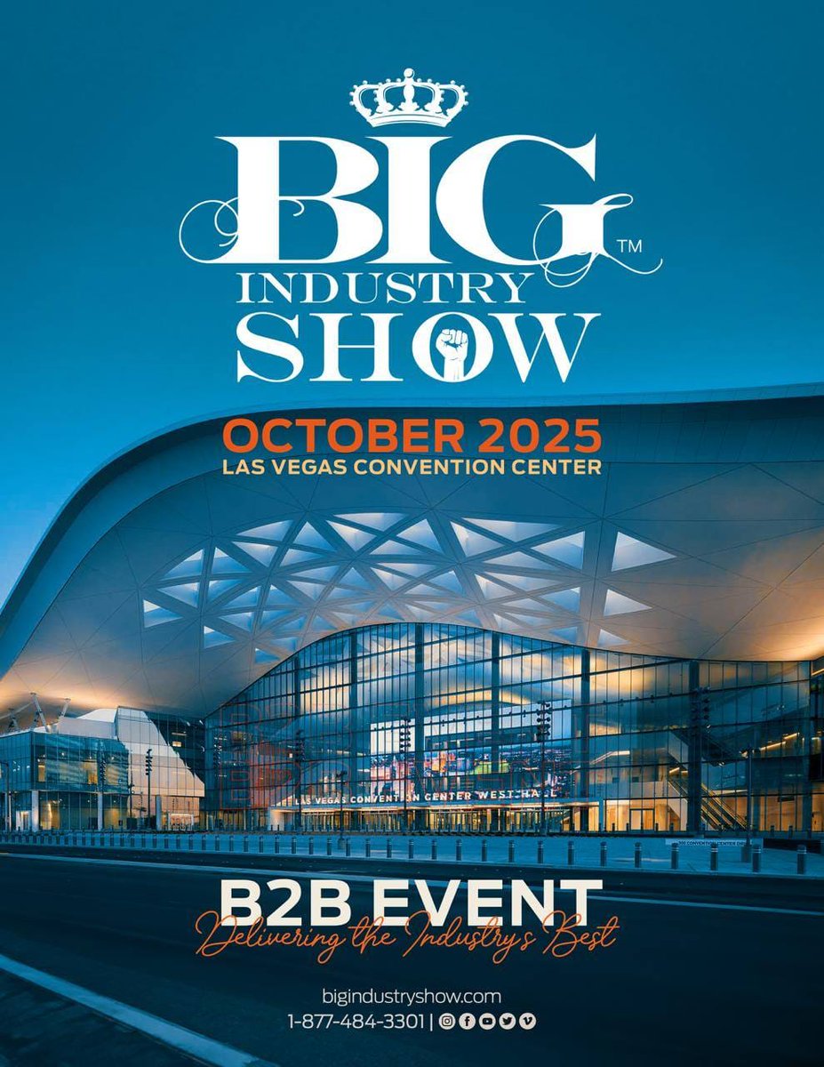 BIG Industry Show at the Las Vegas Convention Center this October 2025.  Bigindustryshow.com