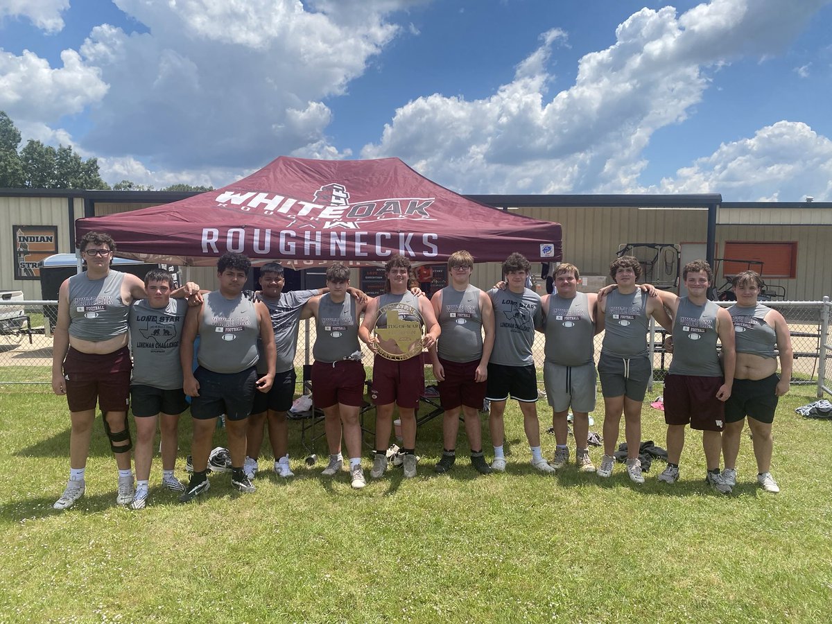 Sink your hips and run your feet. How bout dem         tug-o-war CHAMPS.              LONE STAR LINEMEN.      CHALLENGE. GREAT JOB BY THESE YOUNG PLAYERS