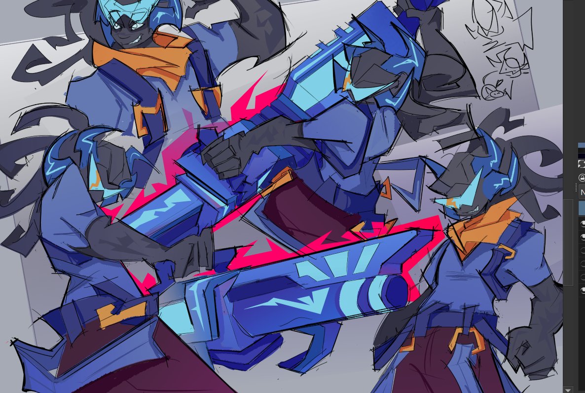 Mintsotherstuff's tweet image. I looovvee drawing his gear