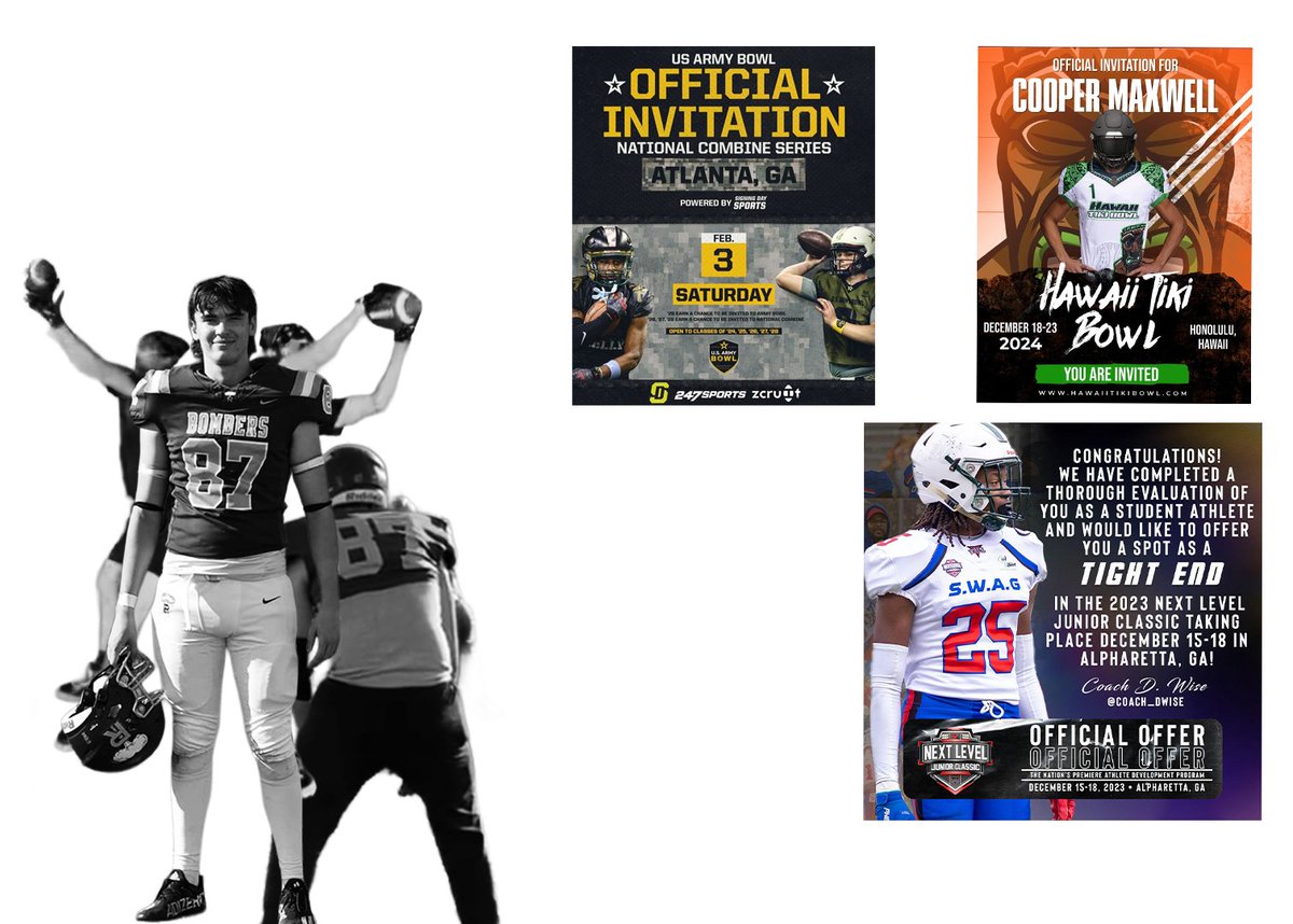 Not just 1, not 2, but 3 invites to HS bowl games, as a 0 star recruit from Washington state. Just goes to show how under rated I truly am!

<a href="/PNWSports_/">PNW Sports 𝕏</a> <a href="/PrepRedzoneWA/">Prep Redzone Washington</a> <a href="/nxt1sports/">NXT 1</a> <a href="/PlayBookAthlete/">PLAYBOOK ATHLETE</a>  <a href="/MyRecruitBoard/">MyRecruitBoard</a>