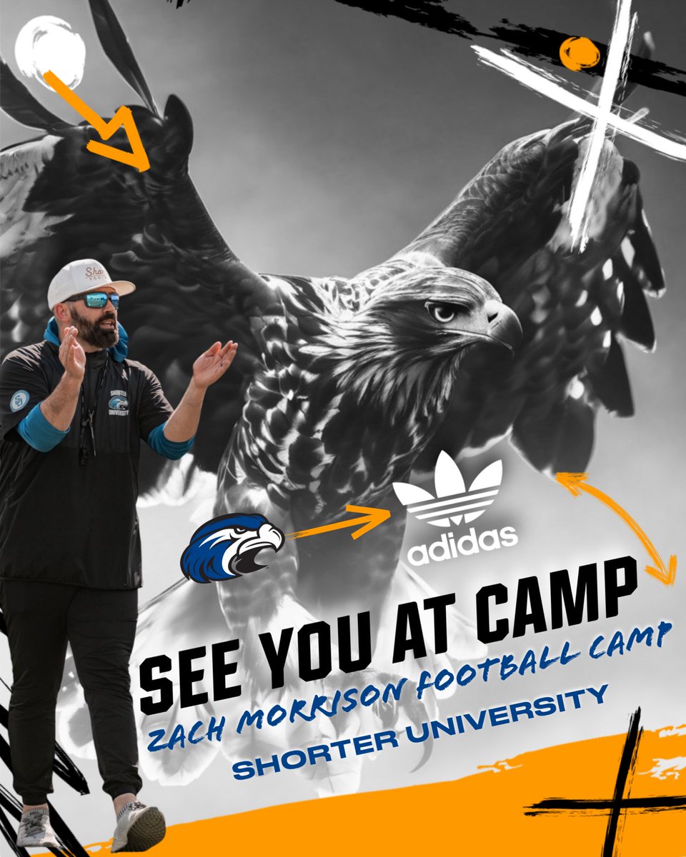Zach Morrison (@coachmorrison58) on Twitter photo Under a month away from Zach Morrison Football Camp!
7 Total Locations
Can’t wait to see the talent in the Southeast!
…hmorrisonfootballcamps.totalcamps.com/About%20Us
<a href="/shorteruniv/">Shorter University</a> <a href="/Shorter_FB/">Shorter Hawks Football</a> Under a month away from Zach Morrison Football Camp!
7 Total Locations
Can’t wait to see the talent in the Southeast!
…hmorrisonfootballcamps.totalcamps.com/About%20Us
<a href="/shorteruniv/">Shorter University</a> <a href="/Shorter_FB/">Shorter Hawks Football</a>