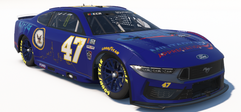 Next Sunday, the <a href="/EliteCupRacing/">Elite Cup Racing</a> heads to Charlotte. We will be running this special scheme to commemorate the US Navy. #FordSalutesThoseWhoServe #StayCold #iracing