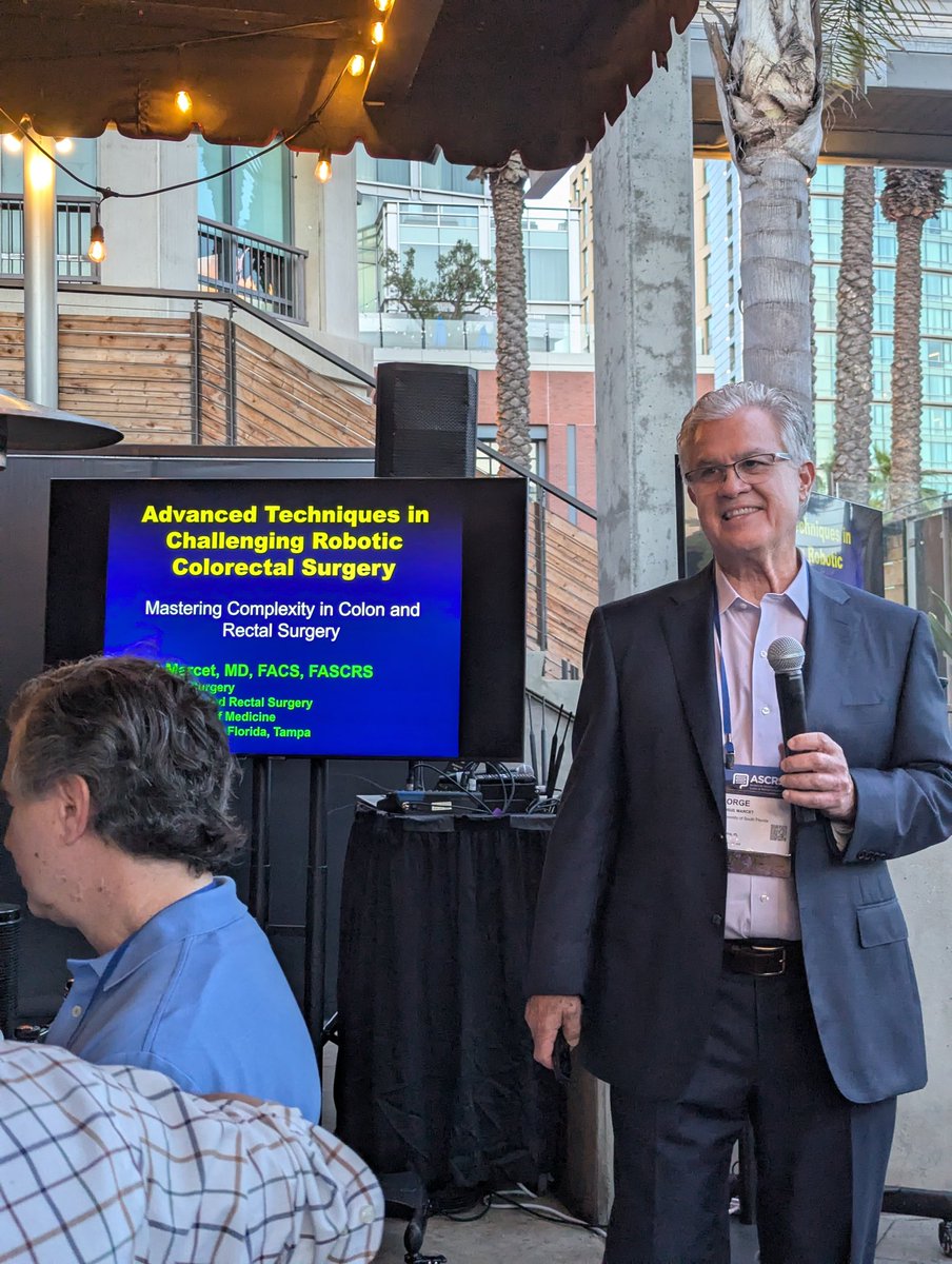Jin K Kim (@doc_jinkim) on Twitter photo Dr. Jorge Marcet giving a phenomenal talk in robotic rectal cancer surgery <a href="/USFCOLORECTAL/">USF Colorectal Surgery</a> <a href="/USFHealth/">USF Health</a> #ASCRS25 Dr. Jorge Marcet giving a phenomenal talk in robotic rectal cancer surgery <a href="/USFCOLORECTAL/">USF Colorectal Surgery</a> <a href="/USFHealth/">USF Health</a> #ASCRS25