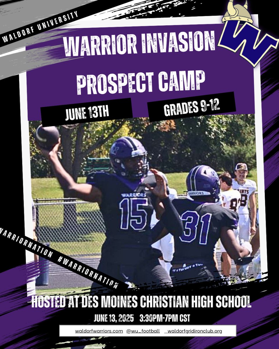 Thank you Coach Brummer for the invite!
<a href="/shaqboyd/">Coach Boyd</a> <a href="/wu_football/">Waldorf Football</a>