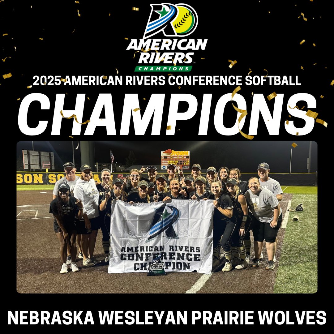 American Rivers Conference (A-R-C) (@amerriversconf) on Twitter photo 🥎: <a href="/NWUSports/">Nebraska Wesleyan University Athletics</a> wins their first <a href="/AmerRiversConf/">American Rivers Conference (A-R-C)</a> softball tournament title in program history 🏆
#rollriversSB 🥎: <a href="/NWUSports/">Nebraska Wesleyan University Athletics</a> wins their first <a href="/AmerRiversConf/">American Rivers Conference (A-R-C)</a> softball tournament title in program history 🏆
#rollriversSB