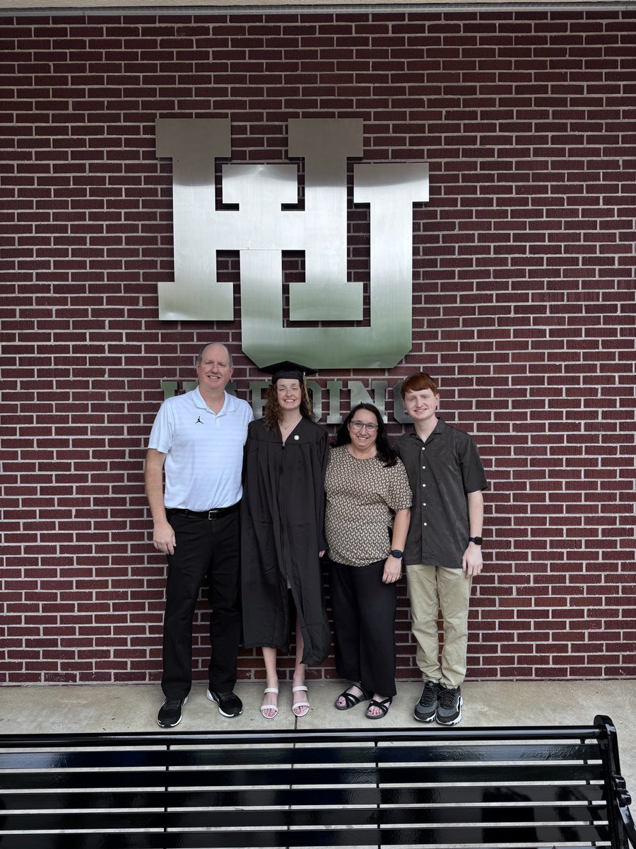 So proud of Gracie for graduating from Harding today. She will be a great teacher and coach for <a href="/Bville_Schools/">Bentonville Schools</a> Proud dad here.