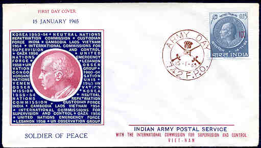 KurtStreepy's tweet photo. FIRST ISSUE of the Day: International Commission,
Laos and Vietnam India Sc1 / SG-N49 issued 1954. India, Canada and Poland supplied troops under the International Control Commissions for Indo-China in 1954 and India organized their postal services using overprinted Indian stamps https://t.co/sTD6KC1rrL