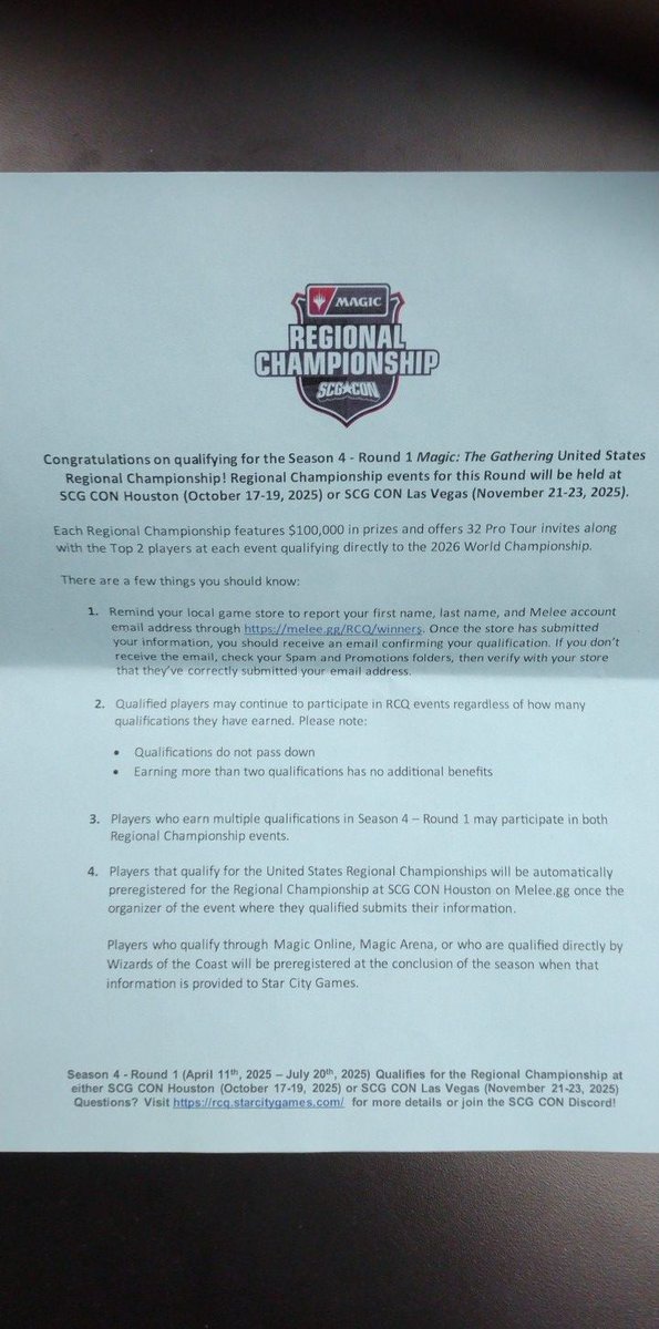 1st/60 at the Collector's Legion RCQ with Amulet Titan LETS GOOOOOOOOO
Queued for RC Houston+ $370 :')