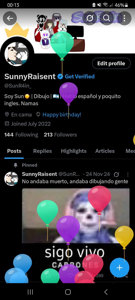 Jsja, es mi cumpleaños